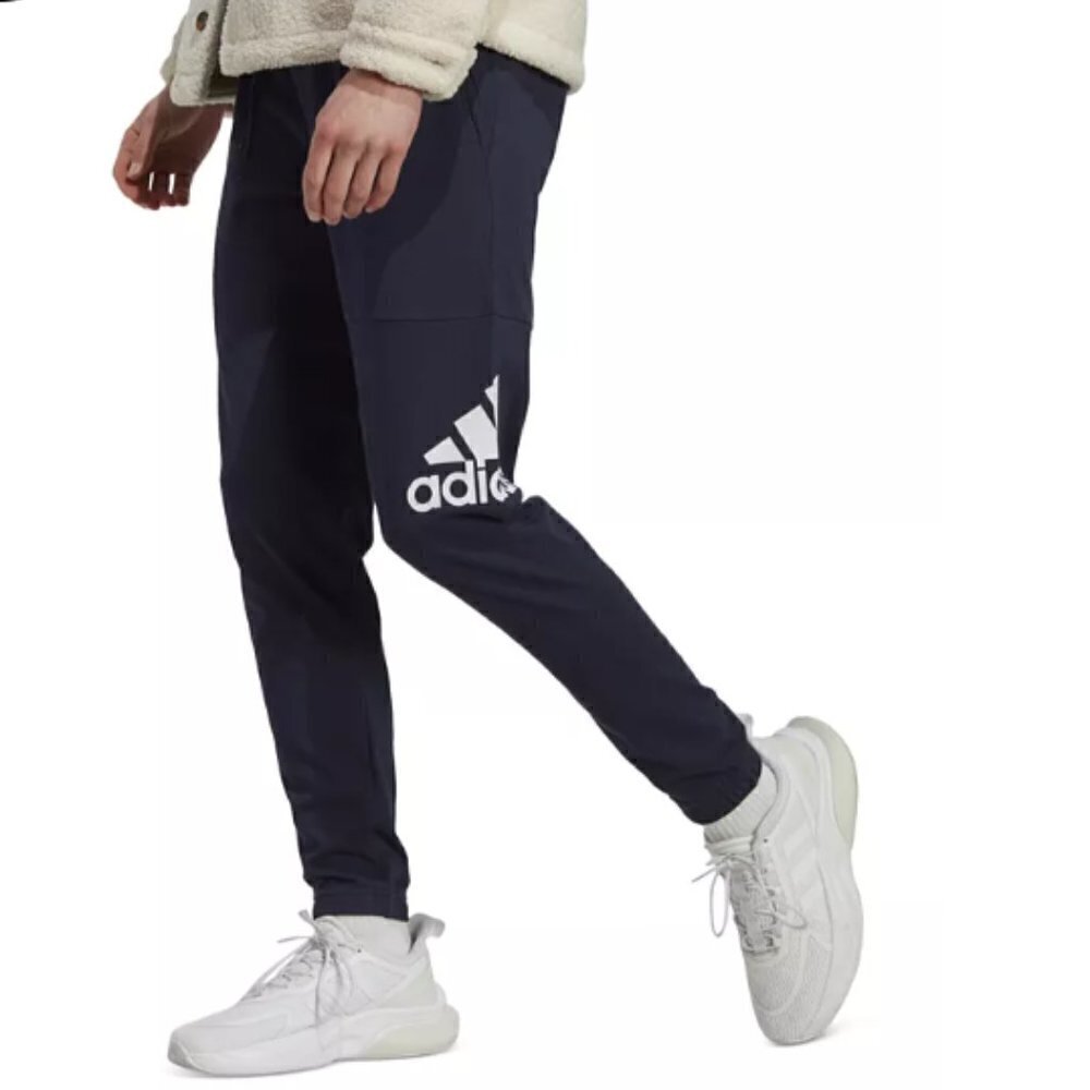 ADIDAS Essentials Logo Single Jersey Tapered Pants blue